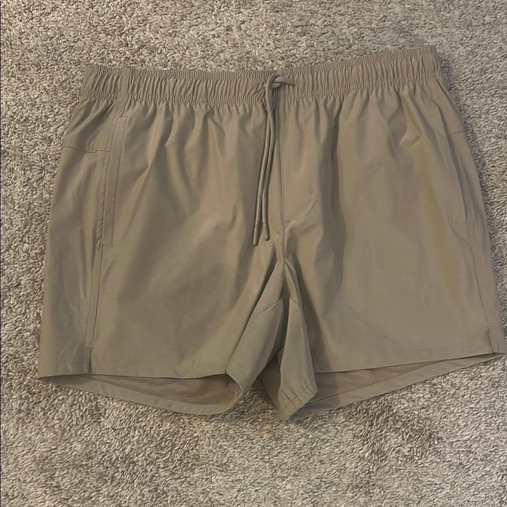 Men's Tan Athletic Shorts